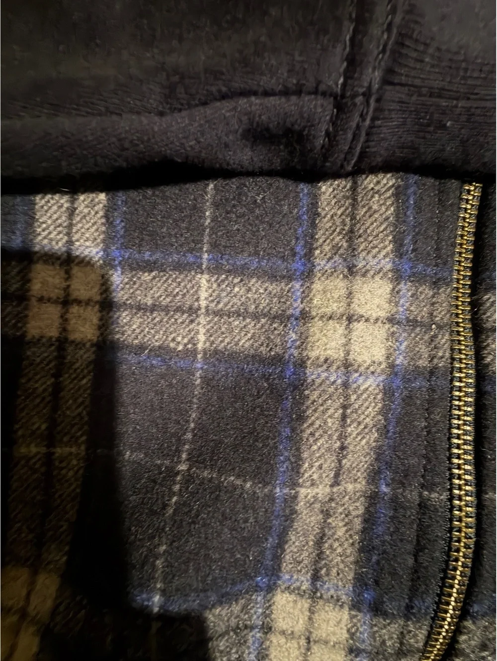 Banana Republic XL Men's Zip-Up Plaid Jacket with Sherpa Lin